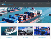 Tablet Screenshot of oceanfrontshipping.com